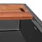 Ruvati 27 inch Gunmetal Black Stainless Steel Workstation Undermount Kitchen Sink Single Bowl RVH6527BL - alternate 3
